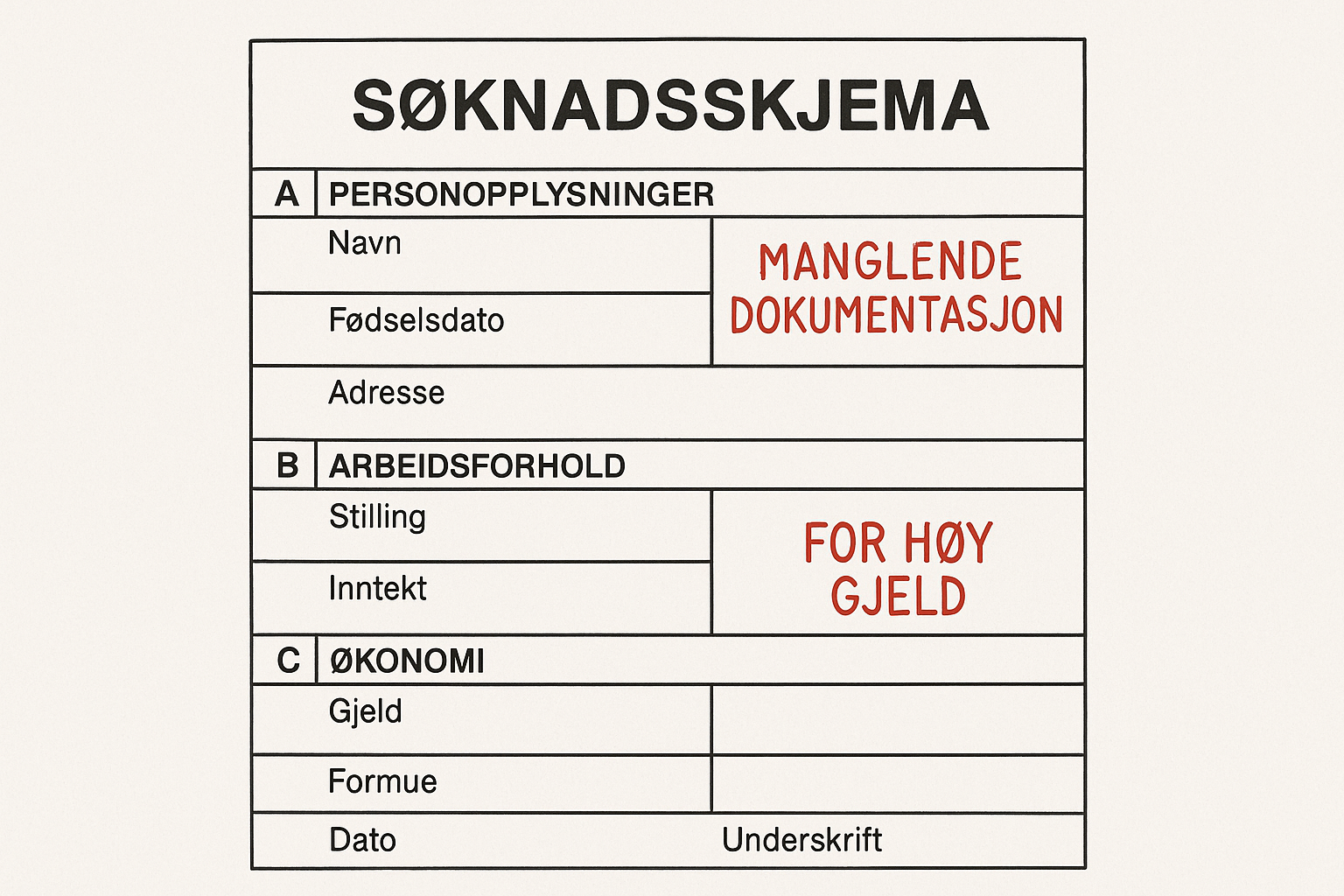 5 feil nordmenn gjør når de søker lån – og hvordan du unngår dem