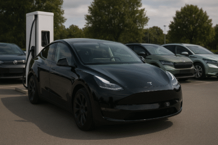 Tesla Knuste Konkurrentene Igjen: August Leveranserushet for Model Y