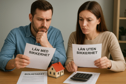 Hva er forskjellen på lån med og uten sikkerhet?