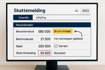 Hvordan forstår du skattemeldingen i 2025?