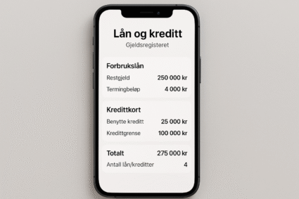 Slik fungerer gjeldsregisteret – sjekk gjelden din enkelt og gratis