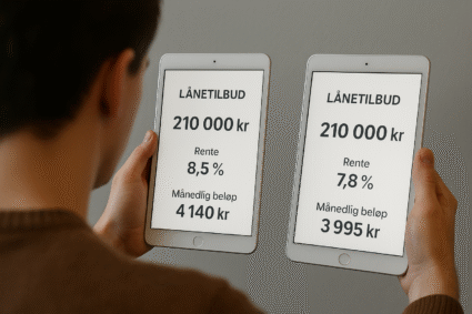Sammenligne lån – derfor er det smart å sjekke flere tilbud før du søker