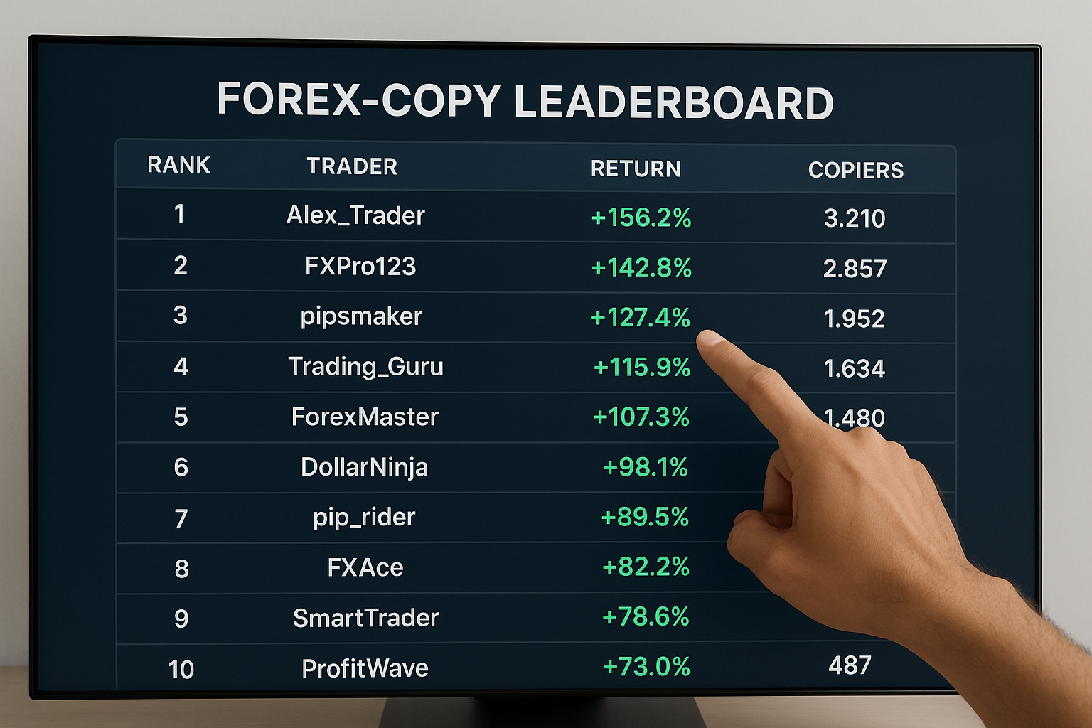 Kopier forex tradere med dokumentert avkastning