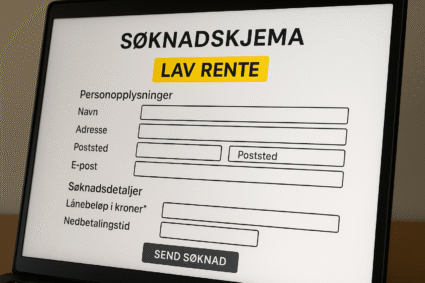 Søk forbrukslån med lav rente – slik får du best tilbud