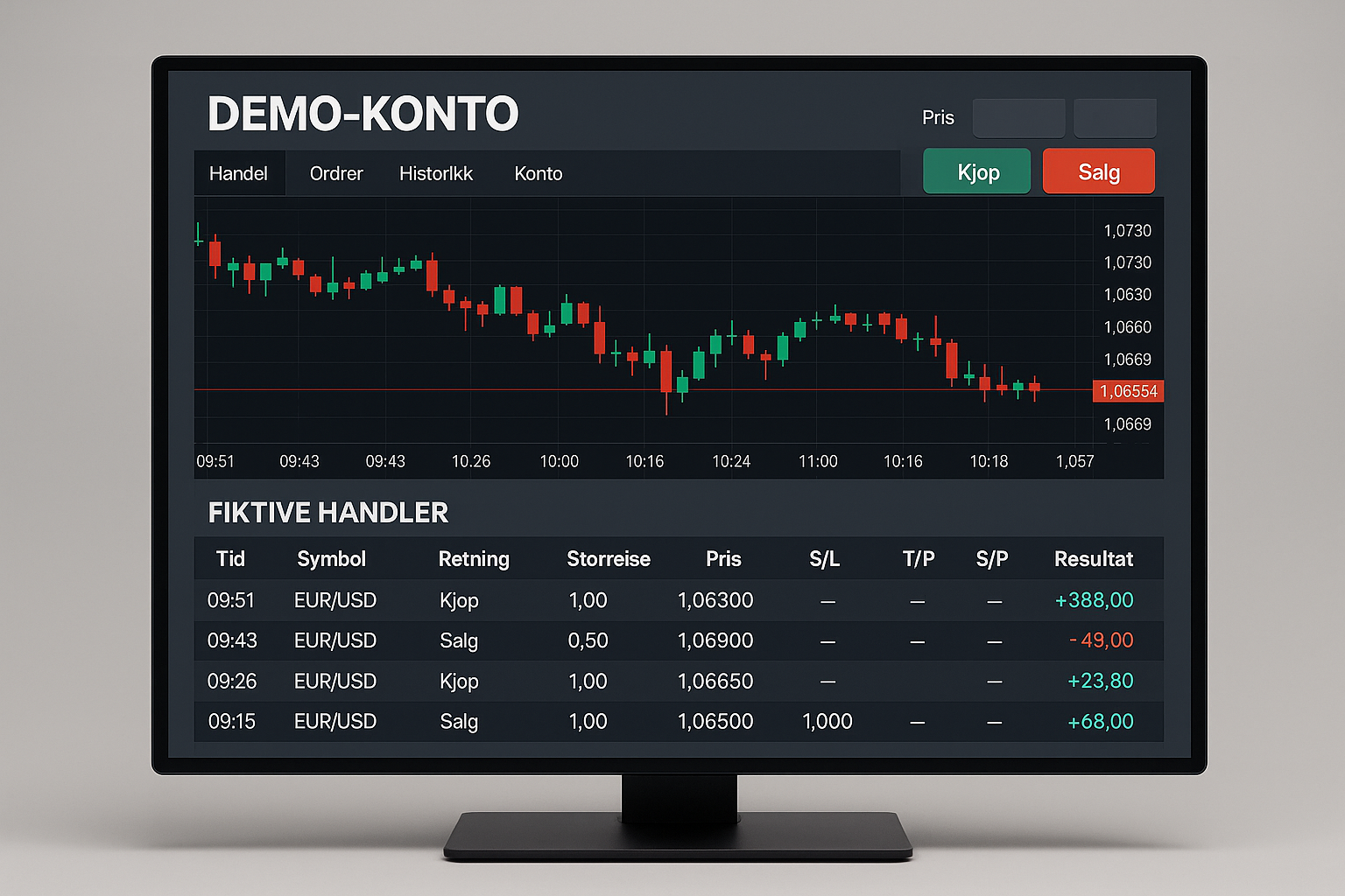 Test copy trading med demo konto før du investerer