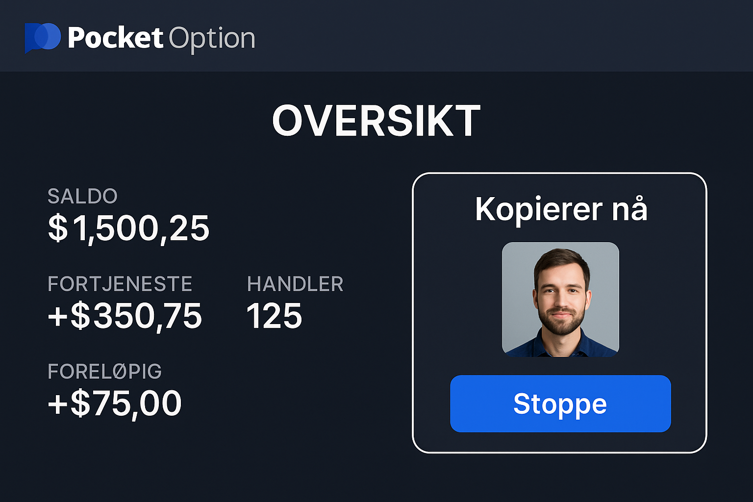 Copy Trading for Binary Options med Pocket Option – Vår Test
