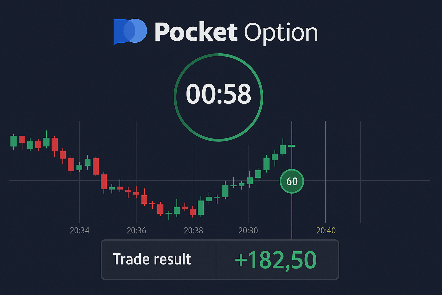 Pocket Option 60 sekunders strategi – rask vei til gevinst?
