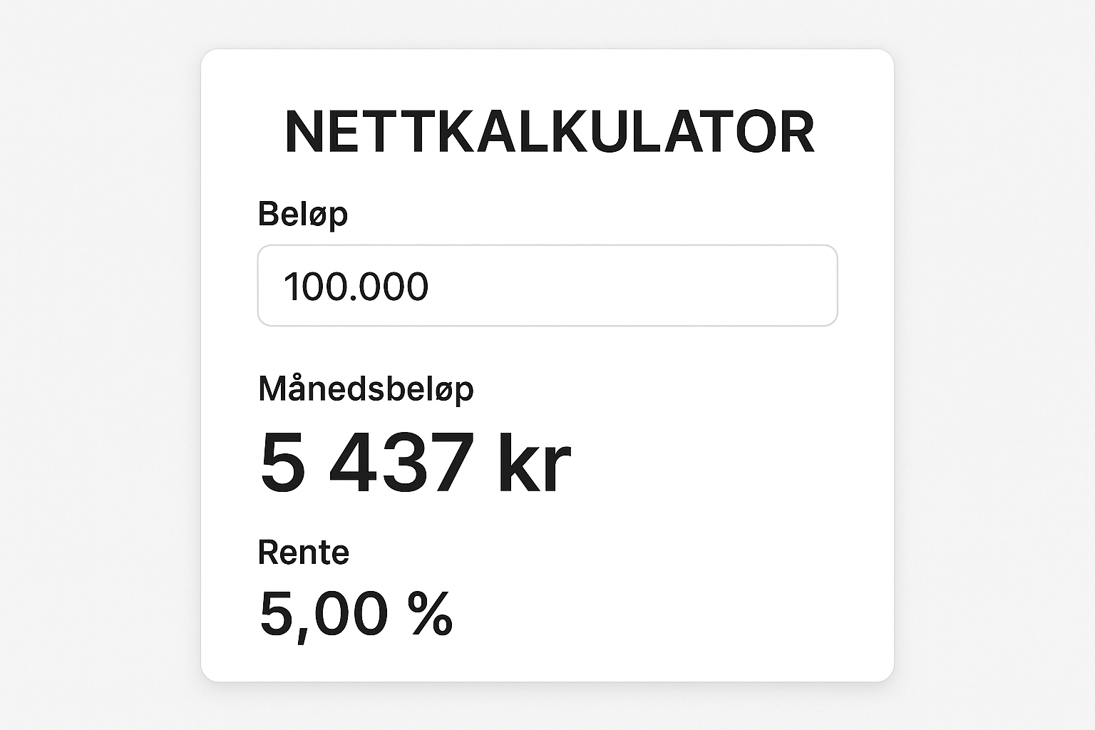 Bruk en lånekalkulator for lån uten sikkerhet før du søker