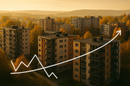 Boligprisene falt 0,4 prosent i oktober