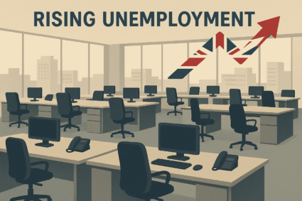 Arbeidsledighet Storbritannia – Stiger til 5 % og varsler svakere jobmarked