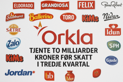 Orkla resultat kvartal tre – leverer milliardoverskudd tross press
