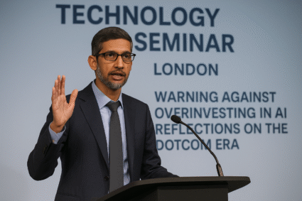 AI-boblen Google: Sundar Pichai advarer mot markedets irrasjonalitet