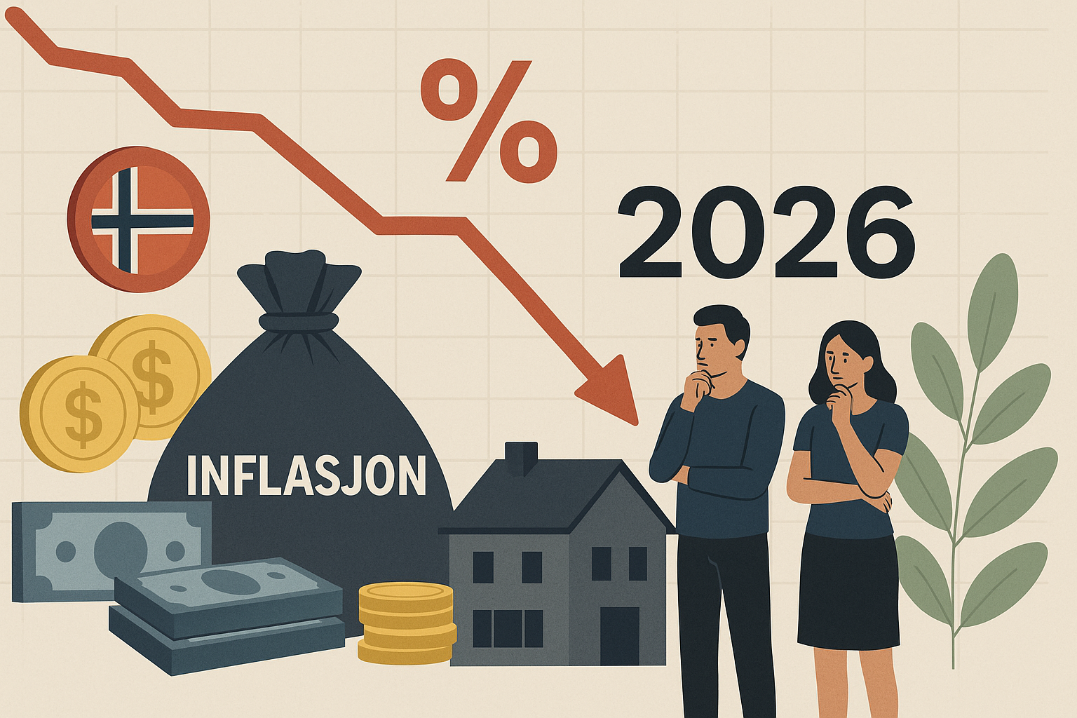 Norsk inflasjon synker sakte: Hvordan påvirker dette privatøkonomien i 2026