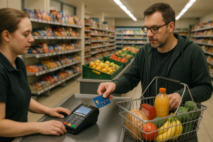 Kredittkort i Norge brukes stadig oftere til dagligvarer og dette avslører presset i husholdningenes økonomi