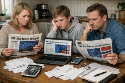 EU medlemskap i Norge møter økende motstand og mange husholdninger frykter økonomiske konsekvenser i 2026